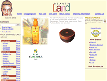 Tablet Screenshot of beautyland.com